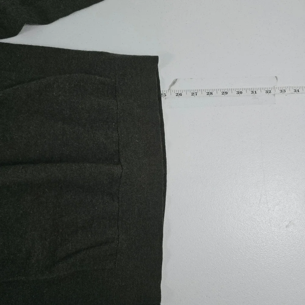Express Mens 100% Merino Wool Quarter Zip Sweater Dark Olive‎ Green Small 13931